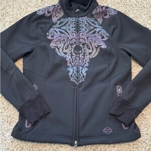 Harley-Davidson Softshell Womens Jacket, fleece lined, Size small, Riding Gear